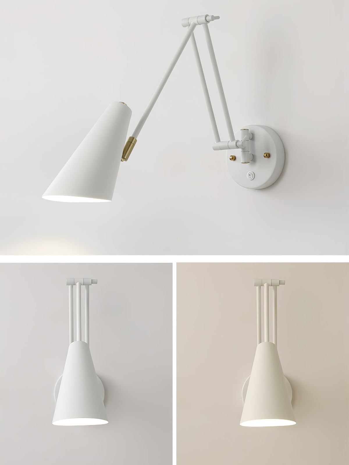 Swing Arm Industrial Wall Sconce