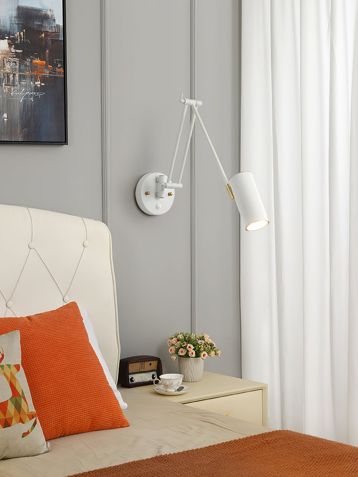 Swing Arm Industrial Wall Sconce