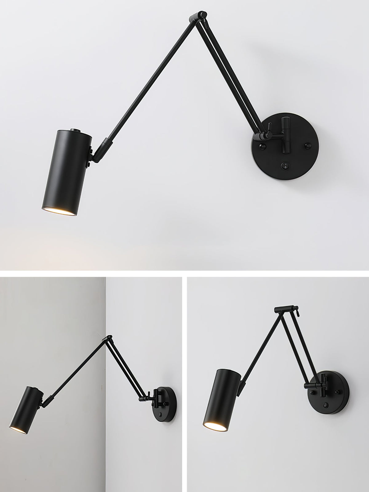 Swing Arm Industrial Wall Sconce