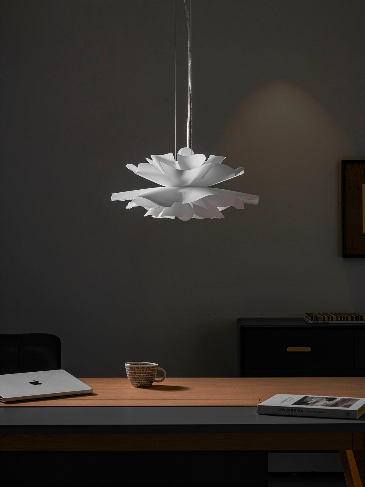 Lotus White Acrylic Pendant Light