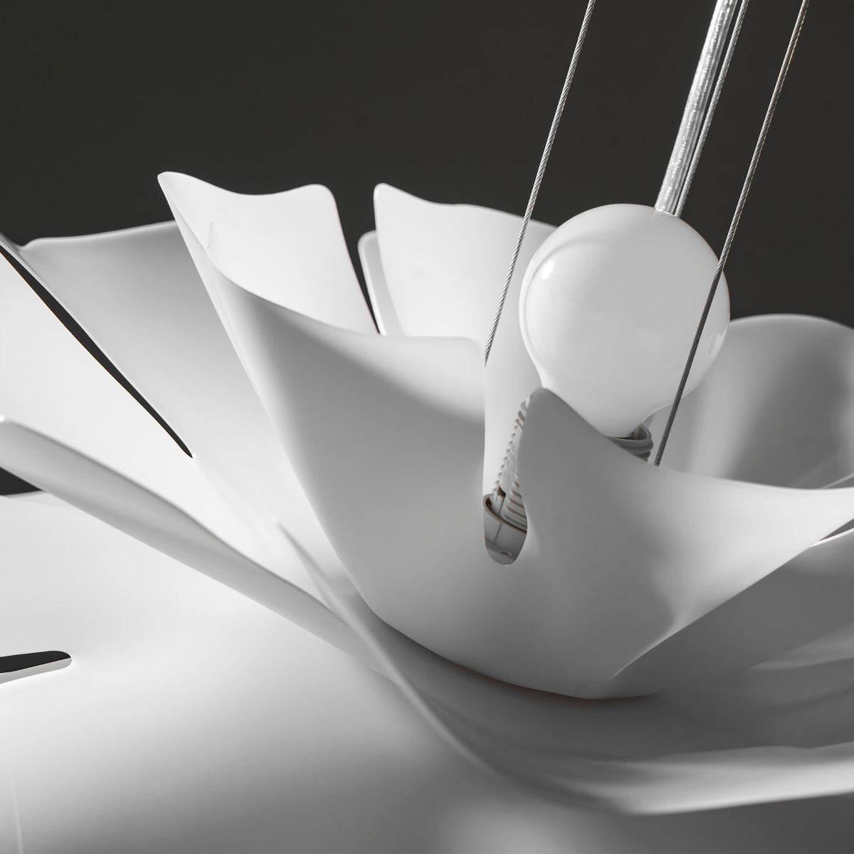 Lotus White Acrylic Pendant Light