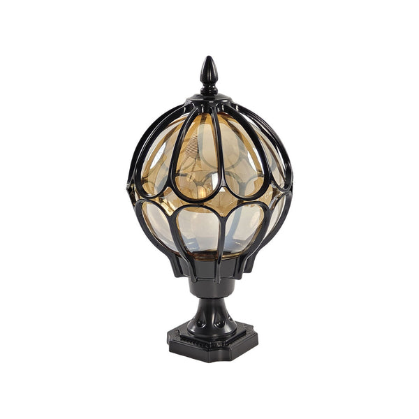 Vintage Glass Globe Pier Post Light