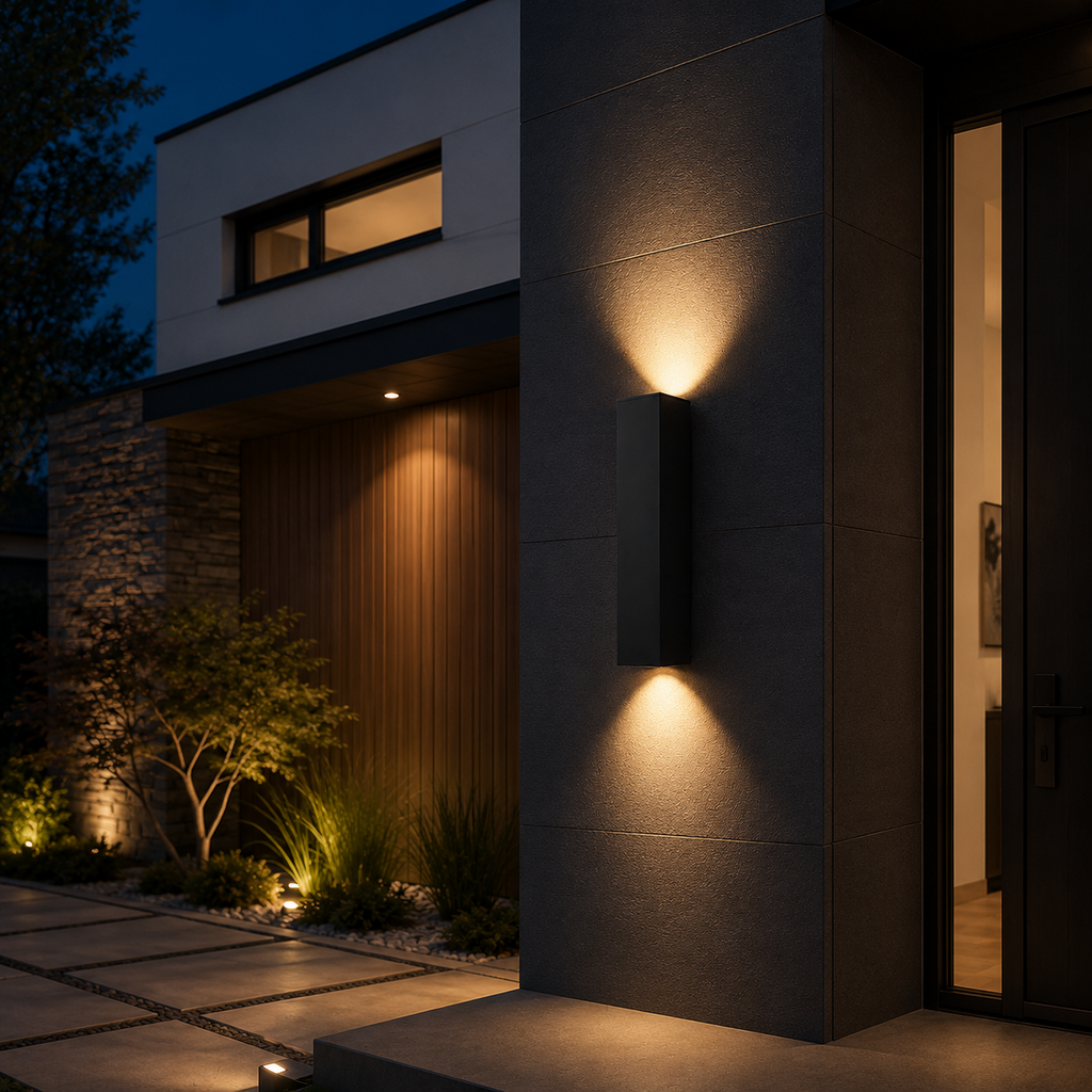 Veyra Modern Waterproof Up and Down LED Outdoor Wall Sconce