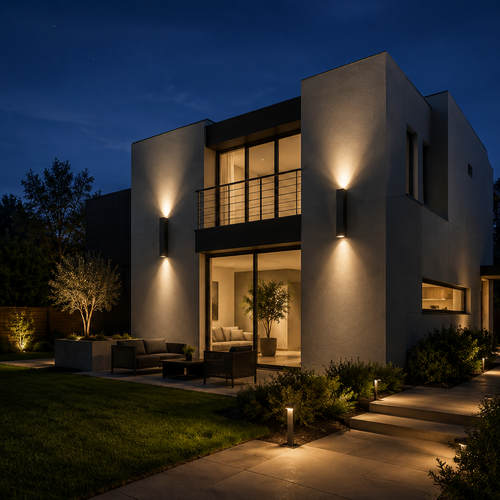 Veyra Modern Waterproof Up and Down LED Outdoor Wall Sconce