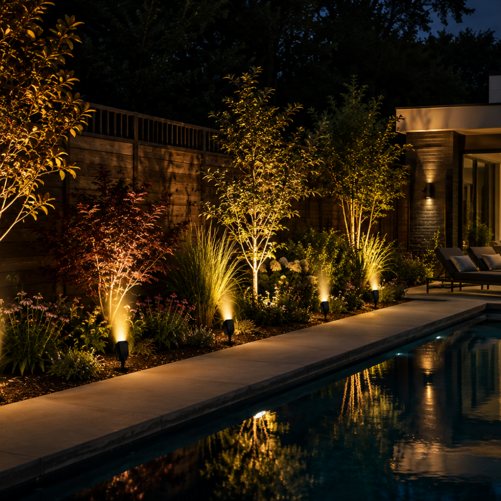 Solara Multi-Zoom Waterproof Solar LED Spotlight