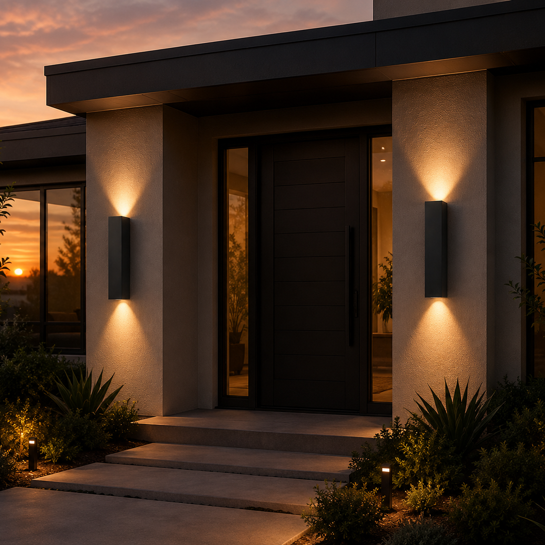 Close view of the Madeira sconce housing and weatherproof finish