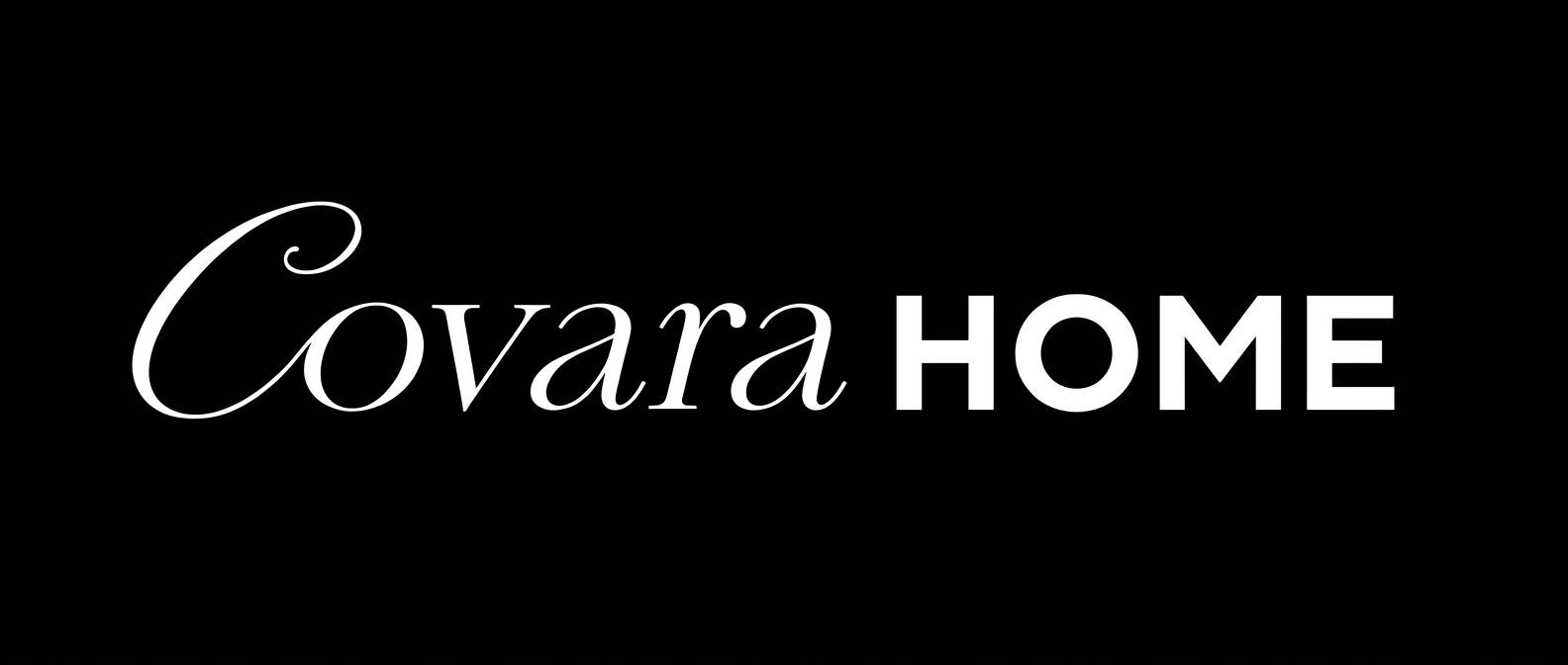 Covara Home logo white on black