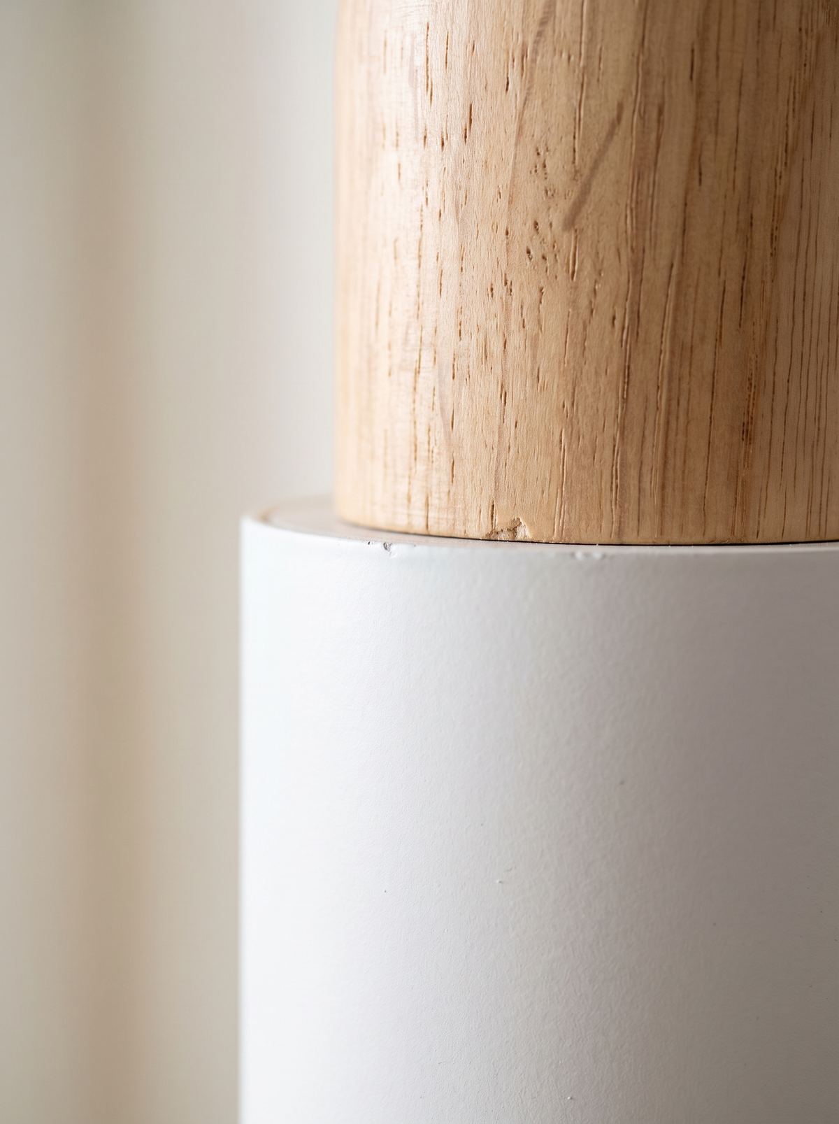 aluminium cylinder pendant close up material detail