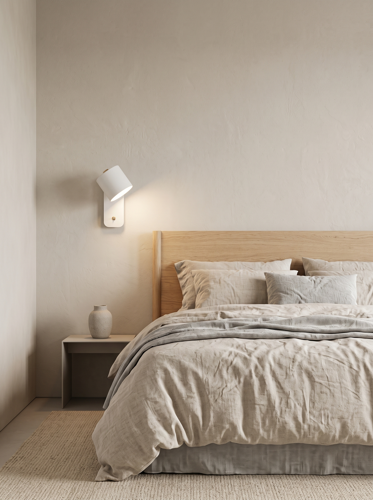 cylinder wall sconce in a modern interior