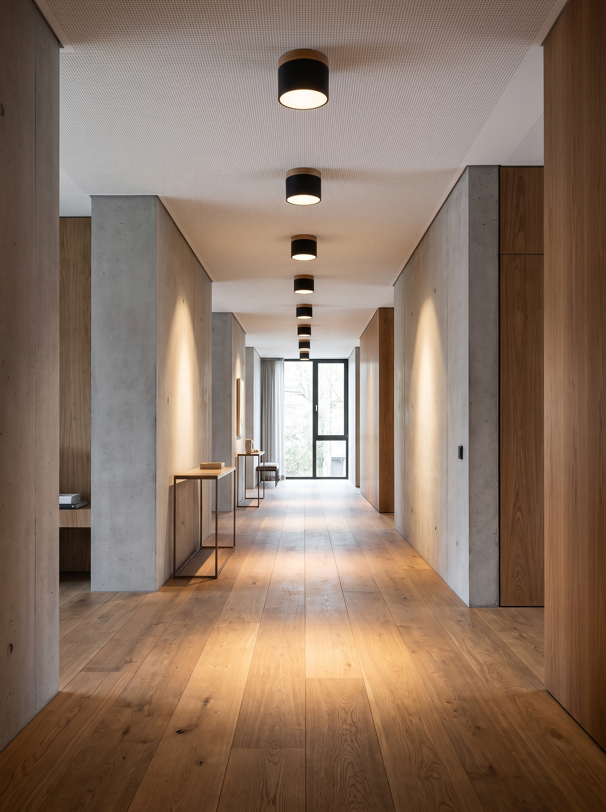 flush mount ceiling light in a modern interior