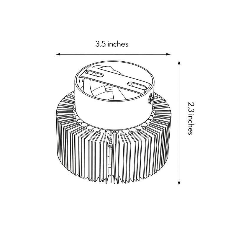 Sunburst LED Flush Mount Ceiling Light