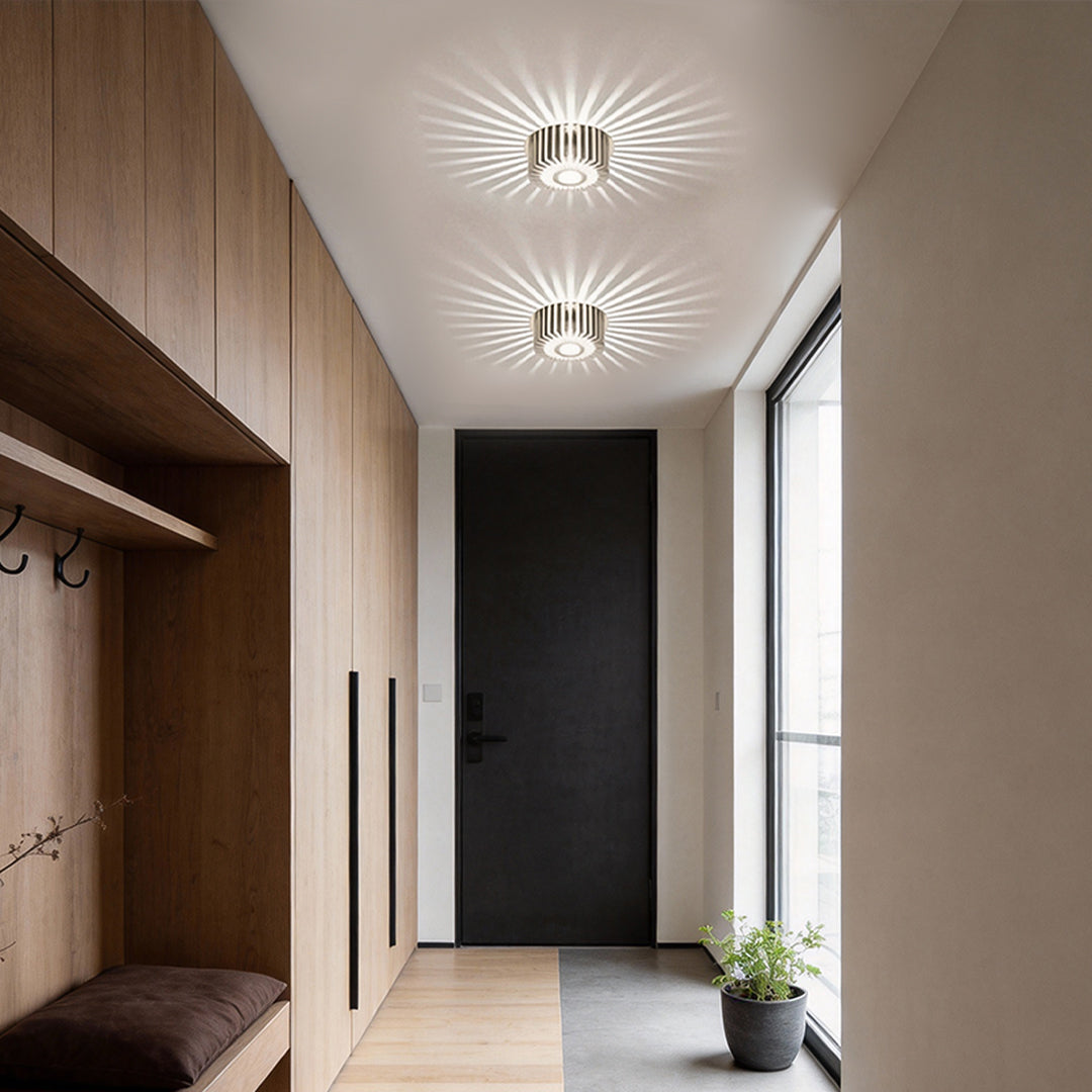 Sunburst LED Flush Mount Ceiling Light